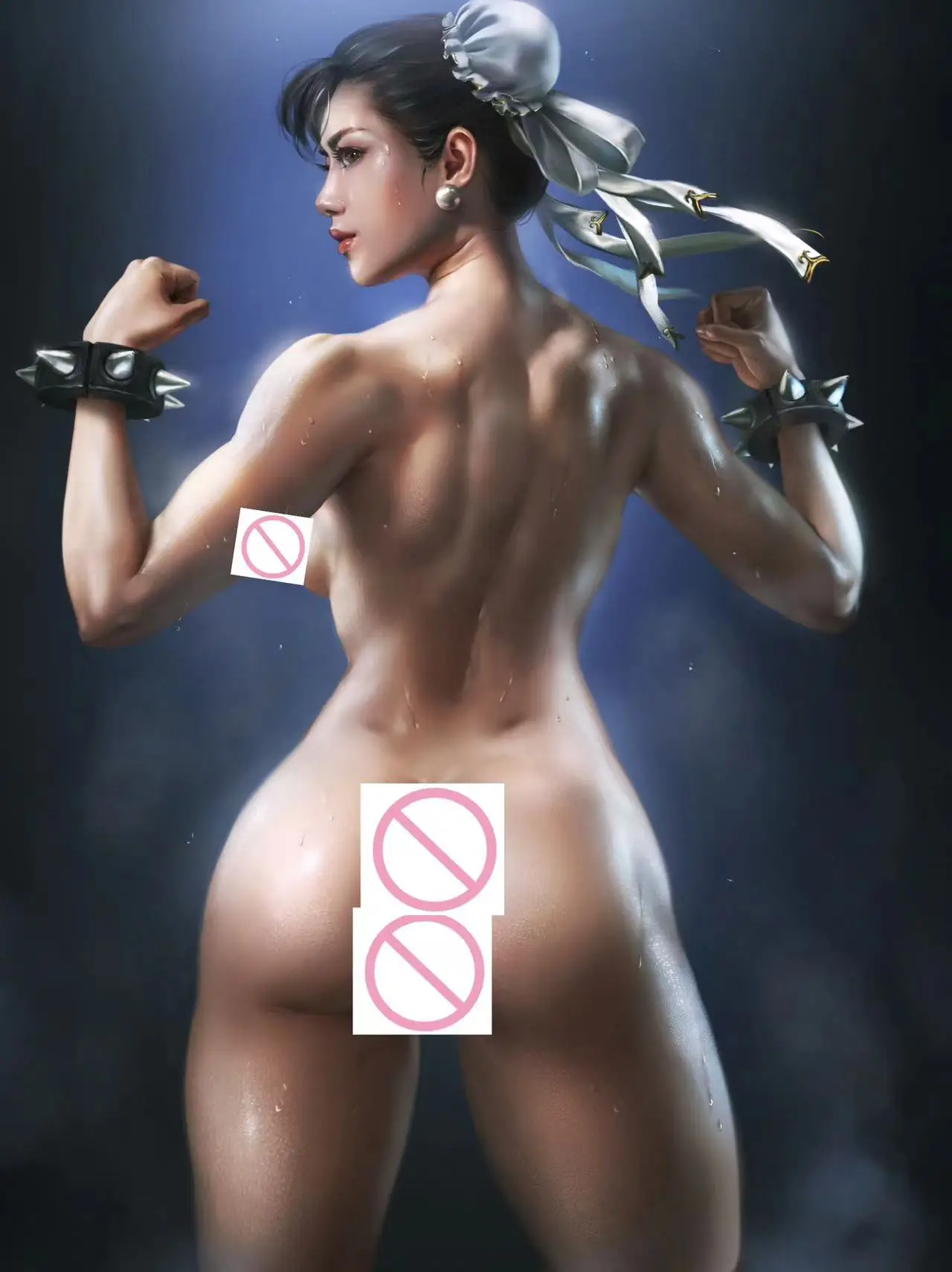 Уличный ИИ-истребитель Chun Li большая ягодица аниме сексуальная обнаженная леди