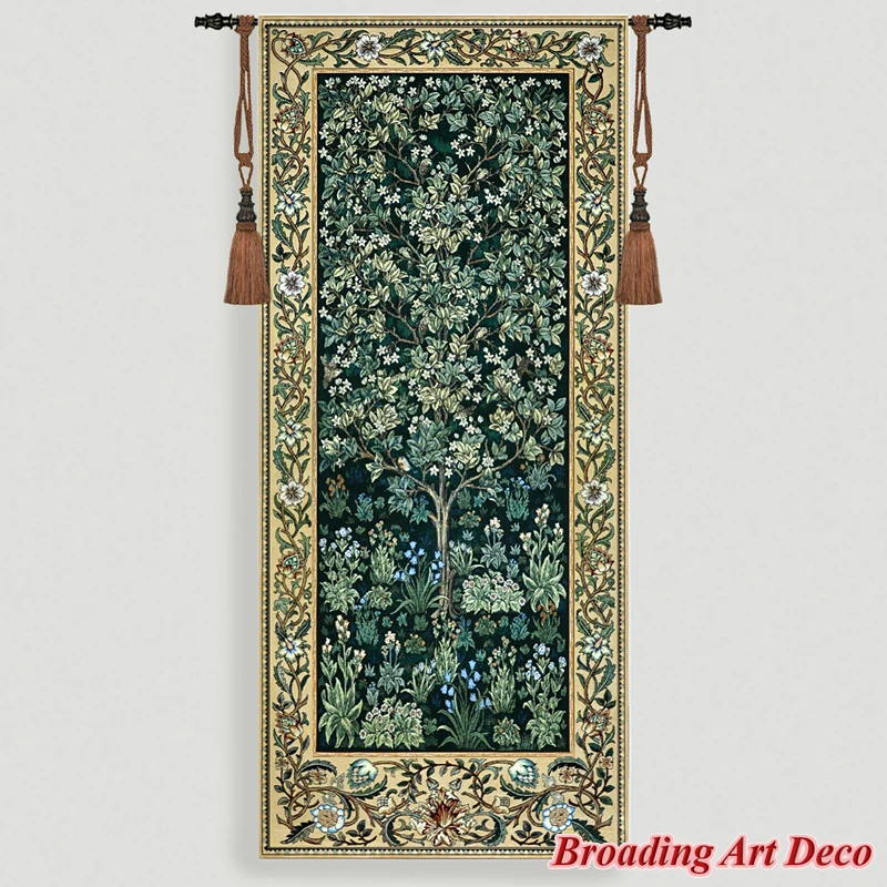

Гобелен Уильям Моррис Древо Жизни BROADING ART DECO 100% Хлопок 70x160 см