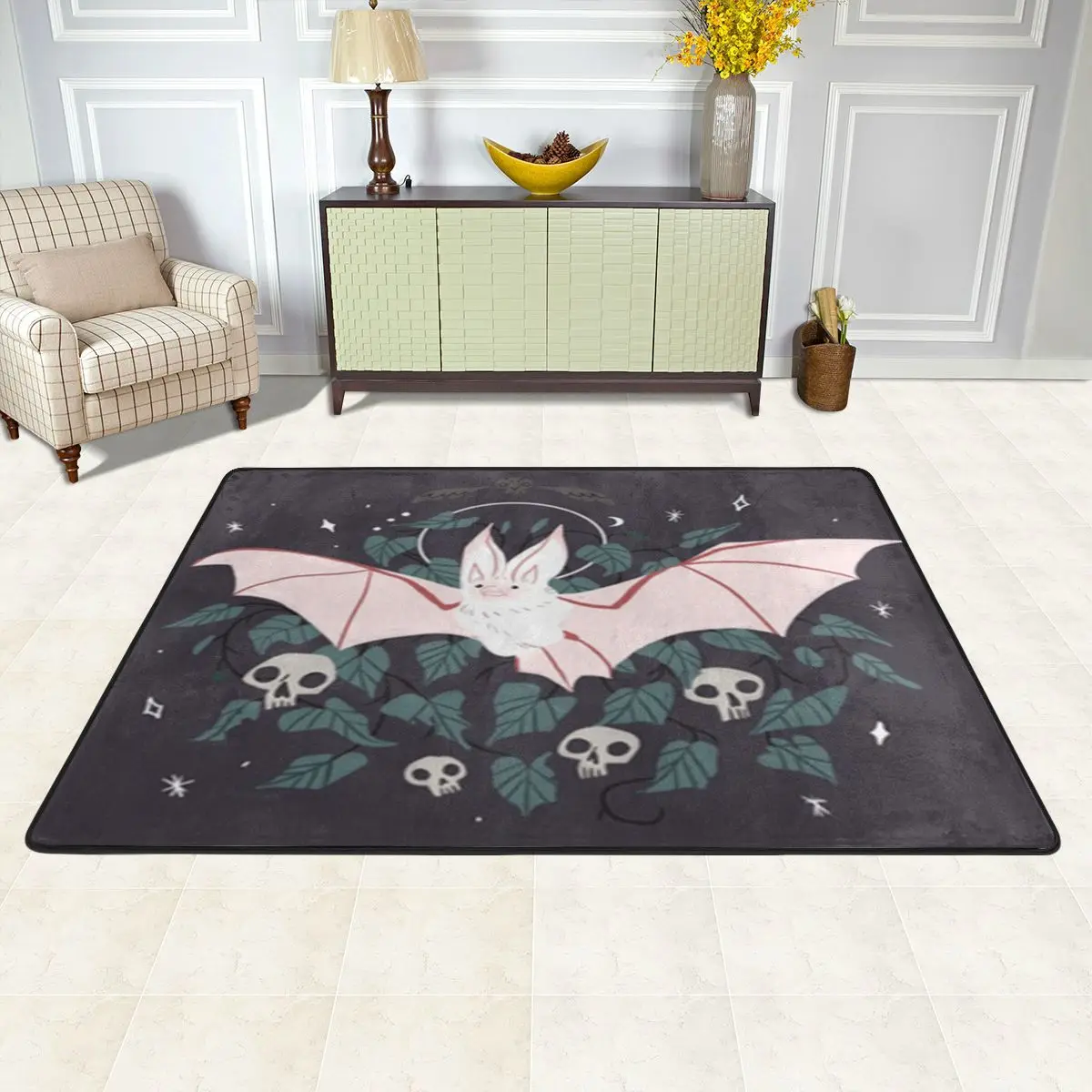 Коврик с рисунком летучих мышей 100 простой мультяшный напольный коврик комнатный