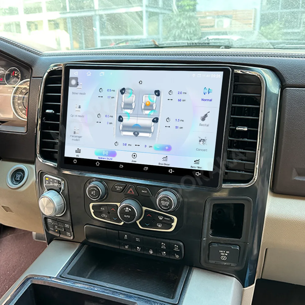 Фото Автомагнитола Android для Dodge Ram 2013-2018 с мультимедиа, беспроводным CarPlay, GPS-навигацией и стереосистемой №4