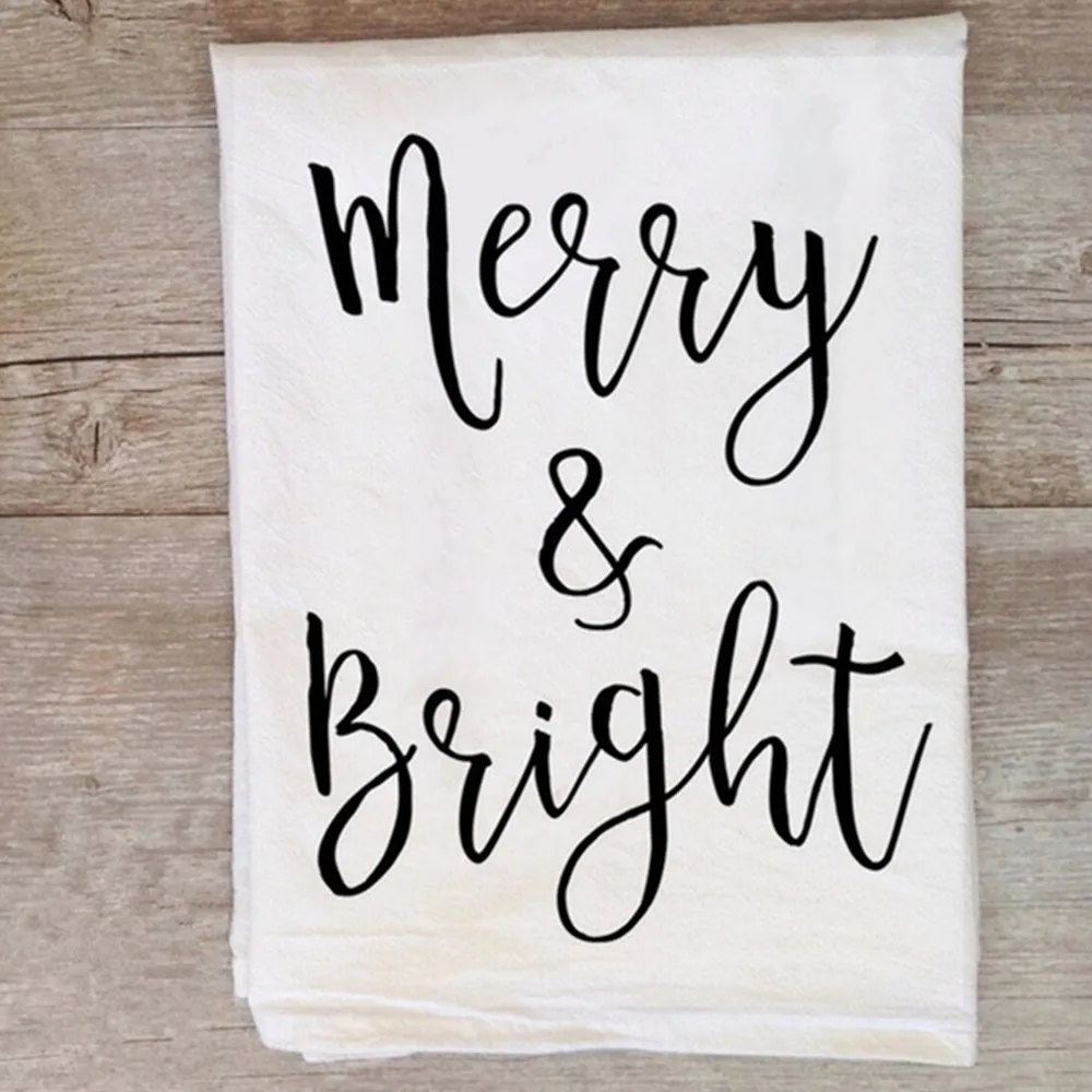Christmas Kitchen Towel-Flour Sack Towel-Christmas Towels-Ki