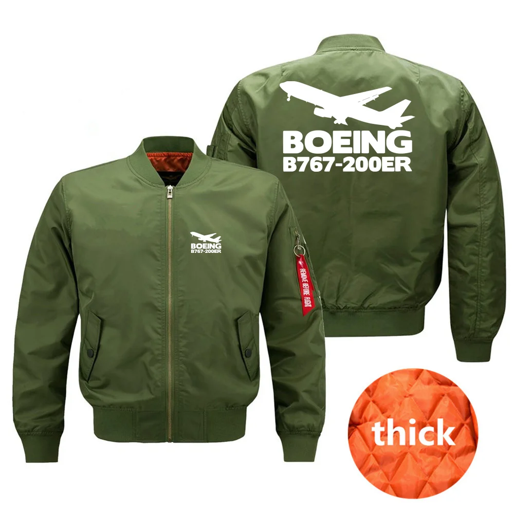 The Boeing B767-200ER Aviation Military Outdoor Flight Men Ma1 Bomber Jacket Windproof Man Baseball Coats Clothing