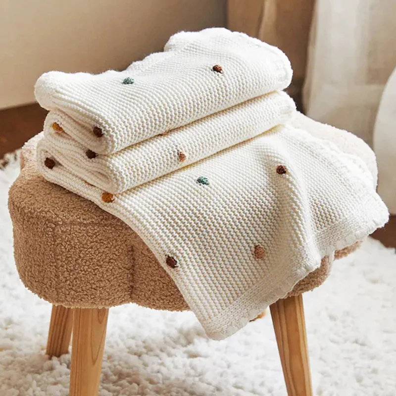 

Sofa Blanket Nordic Home Simple Multi-color Office Nap Knitted Blanket Korean Style Air Conditioner Simple Wool Knitted Quilt