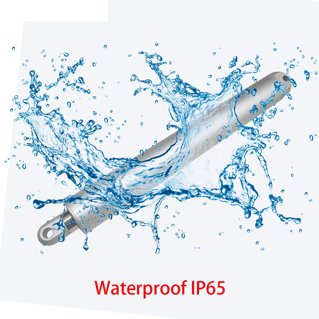 Линейный привод водонепроницаемый IP65 2000N 9 мм/с трубчатый алюминиевый сплав для