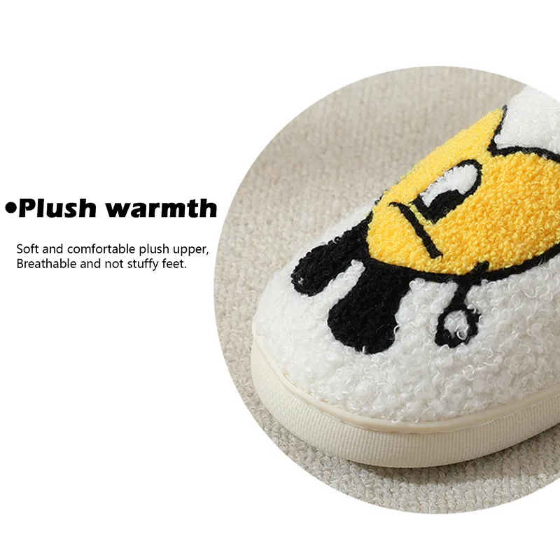 Bad Bunny Un Verano Sin Ti Autumn Winter Fulffy Fur Slippers Plush Fleece Flat Love Heart Slippers Indoor Slippers Couple Shoes