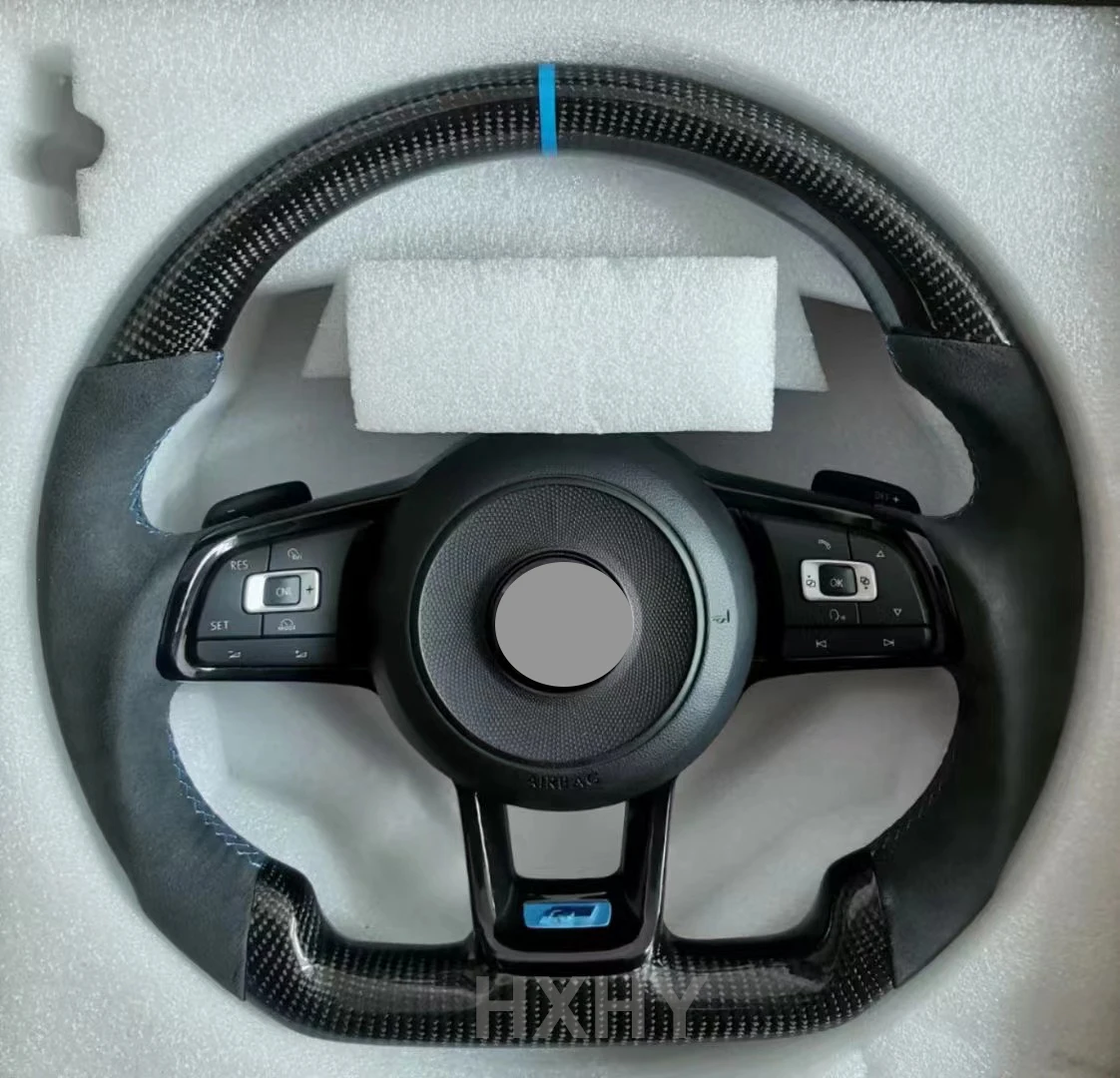 Новое обновленное рулевое колесо для VW Golf 6 MK6 GTI R Scirocco Polo 2008-2014 алькантара Forge Carbon 32