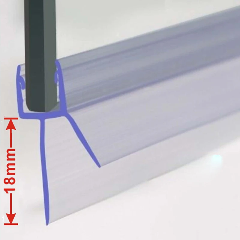 

ПВХ уплотнительная лента для душевой кабины прозрачная 40/50 см
