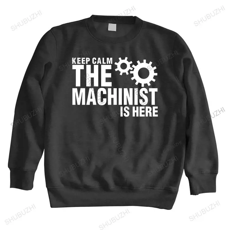 

hot sale cotton sweatshirt male Vintage hoodies black KEEP CALM THE MACHINIST IS HERE new homme brand fashion autumn hoodie