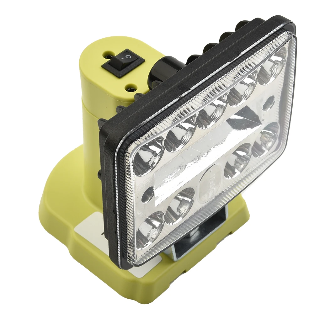 

LED Work Lamp For Ryobi One+ 18V ONE+ P189 P190 P191 30W Tool Light Control Switch Button Indoor Field Work Light