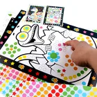 Забавные наклейки-пазлы в горошек для детей, милые Мультяшные животные, рисование, мозаичная наклейка для детей, раннее развитие терпения, обучающие игрушки