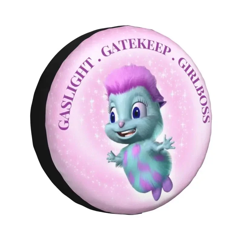 

Cartoon Bibble Beliefs Spare Wheel Tire Cover for Honda Jeep Hummer Gaslight Gatekeep Girlboss 4x4 RV SUV Vehicle Accessories