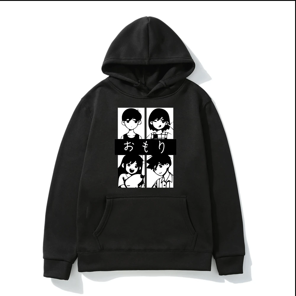 

Omori Anime Graphic Printed Hoodie Men Streetwear Harajuku Cartoon Popularity Sweatshirt Comfortable Couple Clothing Hoodies Man