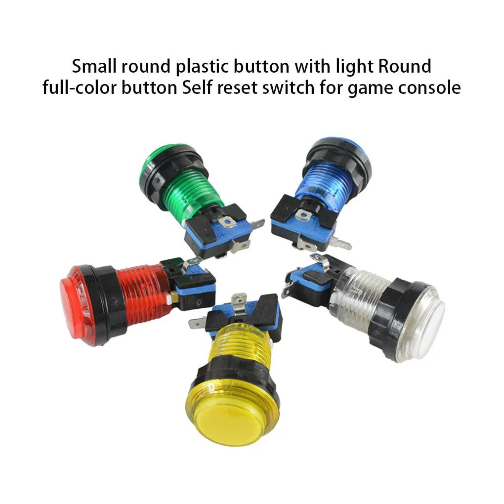 

10 шт. игровые кнопки компактный размер Удобная установка яркий переключатель светящийся многоцелевой Модернизированный стабилизатор для ...