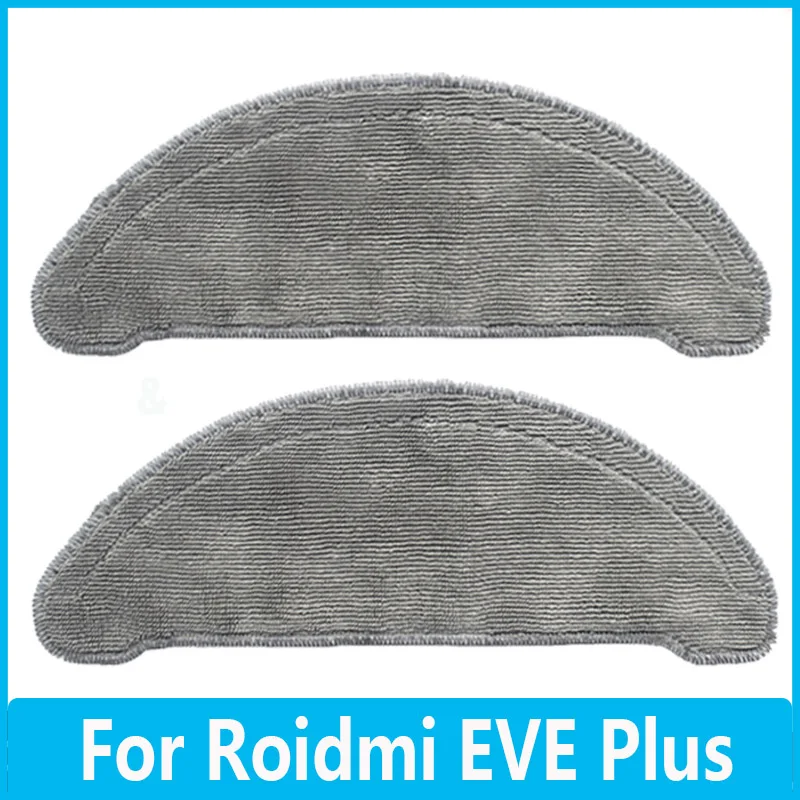 

For Xiaomi Roidmi Eve Plus Sweeping Robot Vacuum Cleaner Main Side Brush Washable Mop Cloth Replacement Accessories HEPA Filter