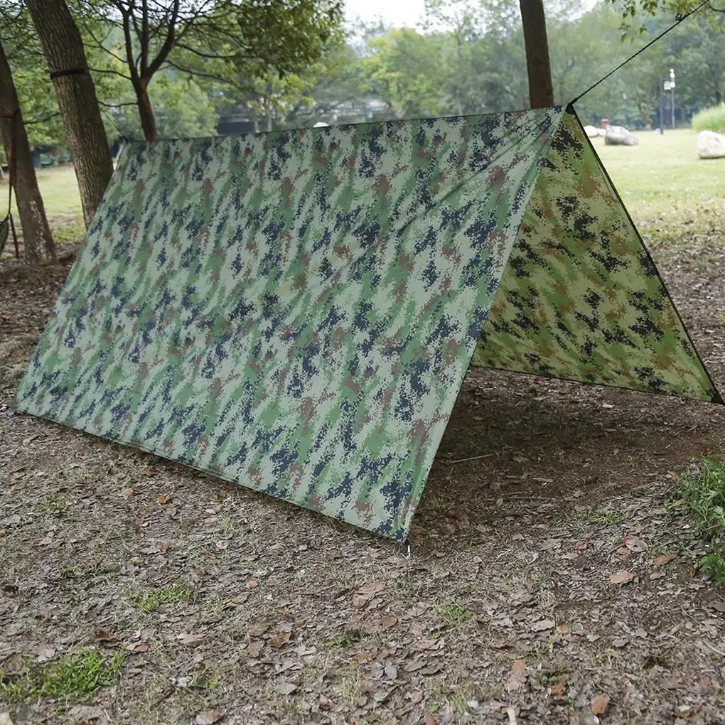 

Outdoor Ultralight Tarp Camping Survival Sun Shelter Multifun Waterproof Beach Canopy Beach Mat Rain Sunshade Shelter