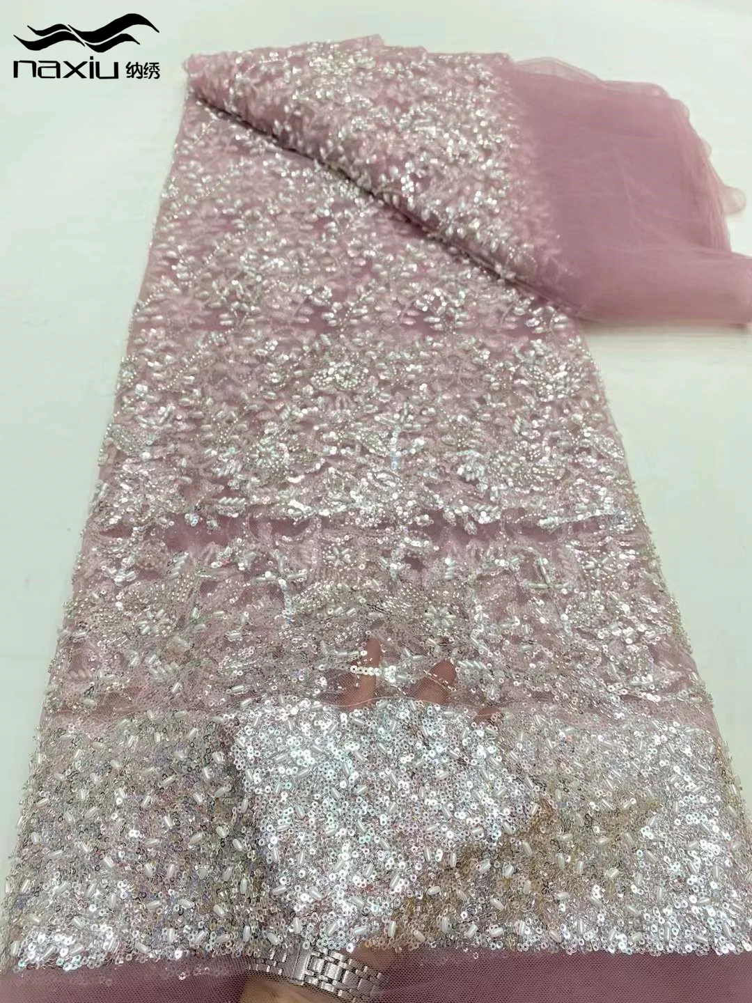 Роскошная африканская кружевная ткань Madison 5 ярдов 2024 Высококачественная