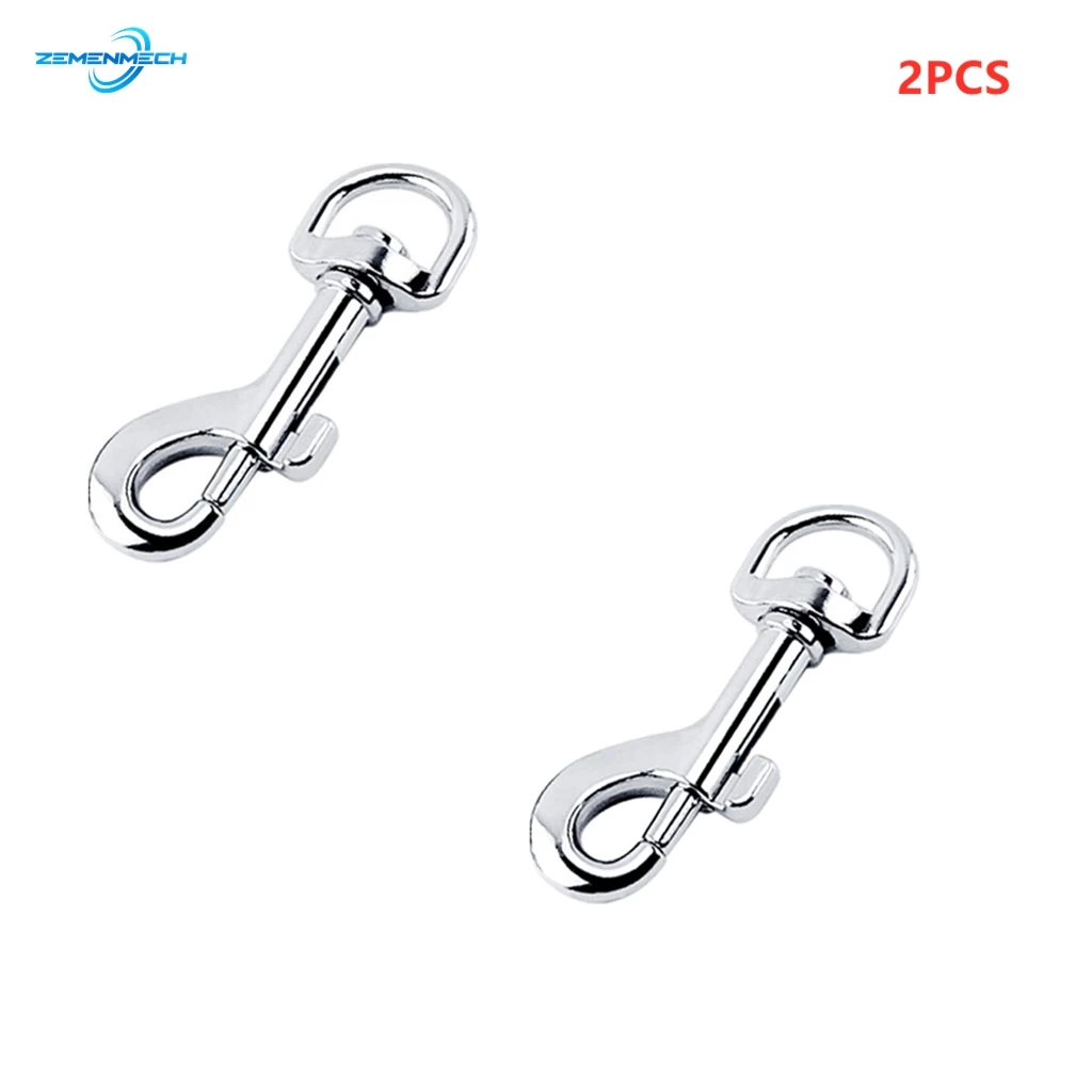 

2X Eye Bolt Dog Rustproof Buckle Swivel Snap Hook Dive Single Ended Clip Spring Pet Buckle Pet Leashes Chains Sports Zinc Alloy