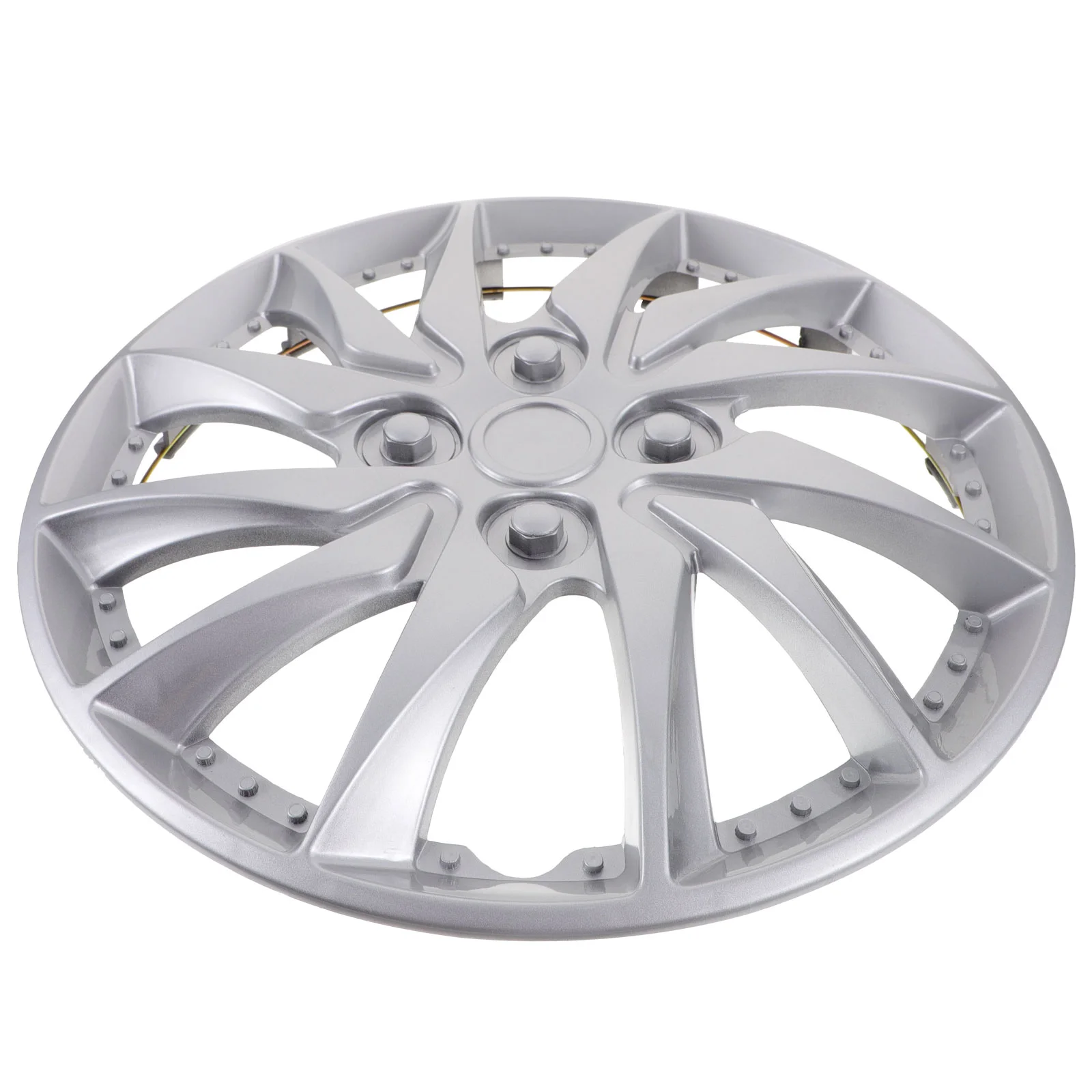 

Silver Universal Hubcap Wheel Covers Auto Tire Rim Covers Replacement Car Vehicle Wheel Rim Skin Cover 14 Inch