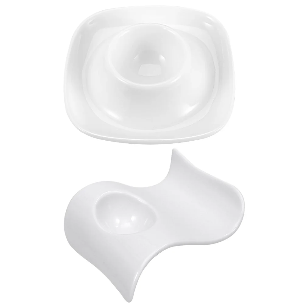 

Egg Cup Boiled Porcelain Holder Cups Display Kitchen Container Keeper Eggs Ceramics Easter Stand Quail Tray Muffin Dish