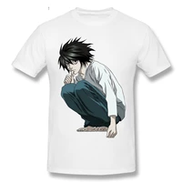 2021 fashion graphic t shirt cartoon anime japanese anime manga death note l kira ryuk short sleeve casual men t shirt top