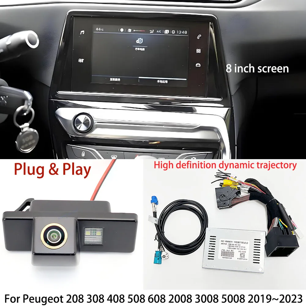 Автомобильная камера заднего вида HD-декодер для Peugeot 208 308 408 508 608 2008 3008 5008 2019 ~ 2023