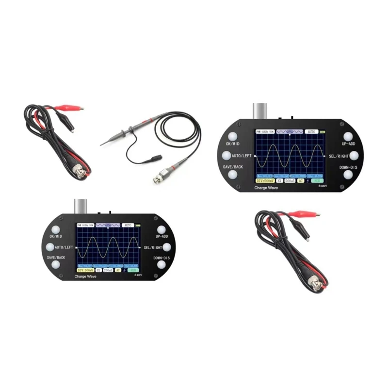 

Mini Digital Oscilloscope Transistor-Tester 2.5Mhz Sampling Rate 200Khz Bandwidth Automotive- for Electronic Repair Tool F1CD