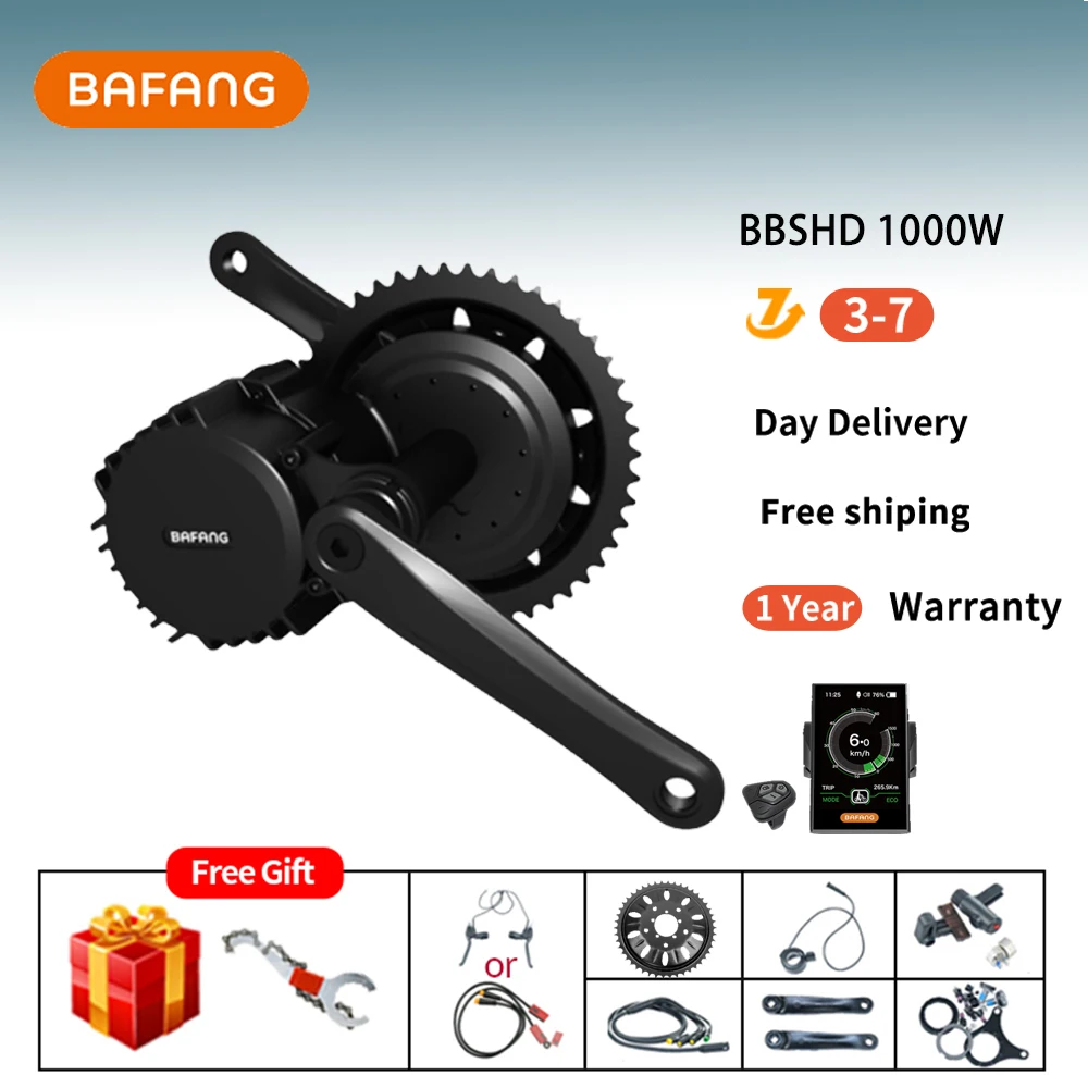 

Bafang Md Drive Ebike Kit BBSHD 1000W Motor BBS03B 48V 52V Electric Bbike Kit Conversion For 8 Fun Bicycle Powerful Engine