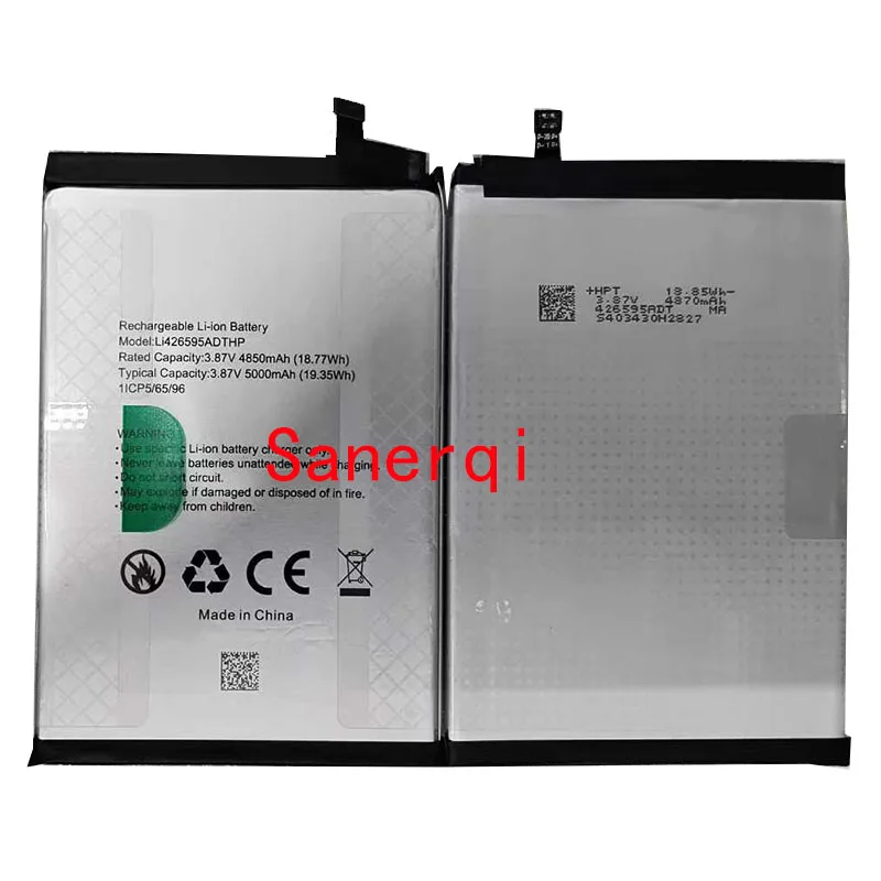 Аккумулятор емкостью 5000 мАч для Blackview Oscal Tiger 12 Li 426595 ADTHP VGOTEL Note 24