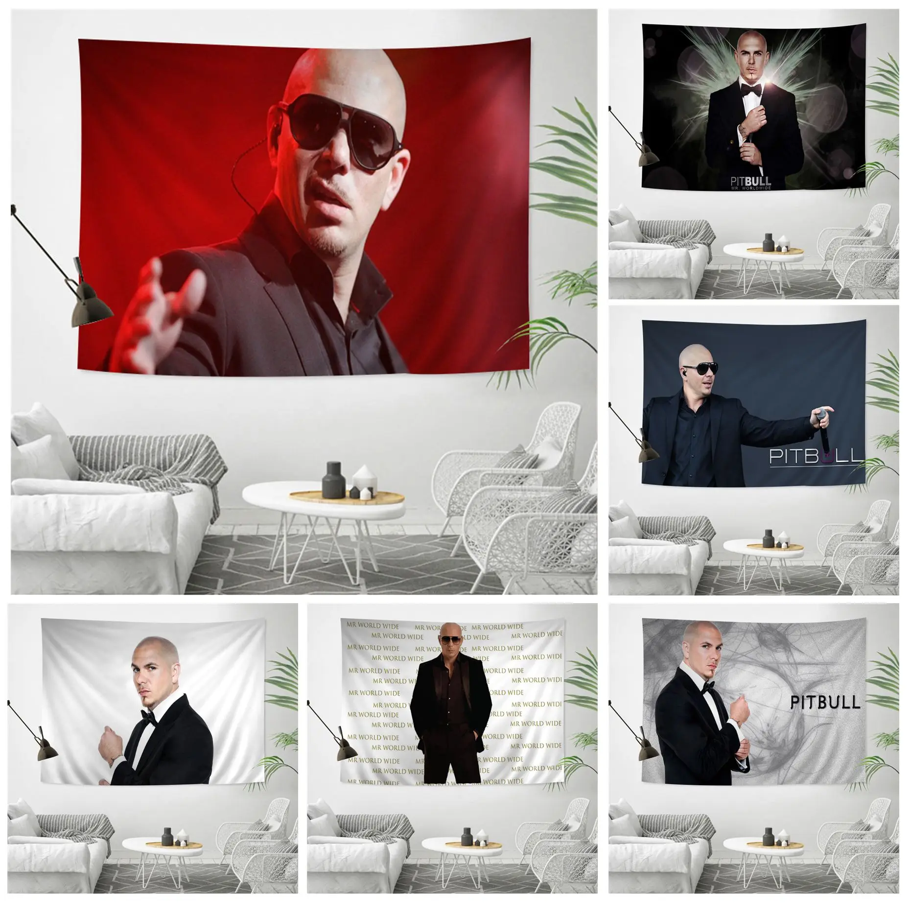 

Mr 305 Pitbull Worldwide Hippie Wall Hanging Tapestries Hippie Flower Wall Carpets Dorm Decor Art Home Decor