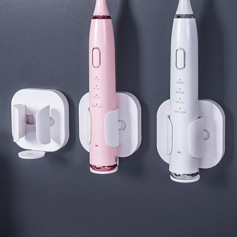 

Multi-Purpose Hooks Electric Toothbrush Holder Traceless Toothbrush Rack Wall-Mounted Holder Bathroom Organizer Accessories