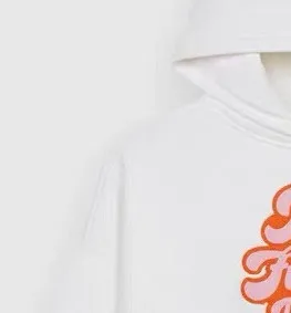 

2022 Spring New Women Letters Embroidery White Hoodie Long Sleeve Hooded Sweatshirt Casual Pullover