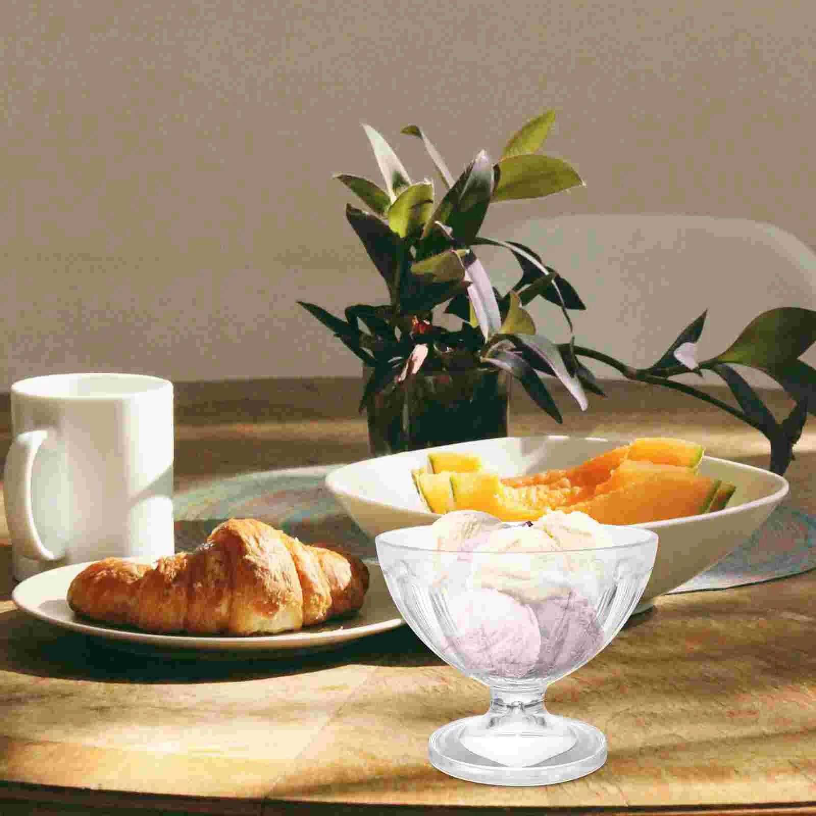 Акриловые чашки десертные для девочек миска мороженого аксессуары ног йогурт