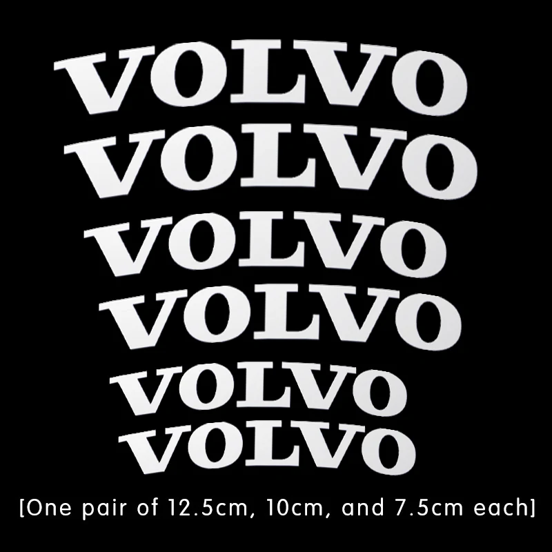 

6 шт., наклейка на автомобильный тормозной суппорт, декоративные наклейки для Volvo T6 S40 S60 S90 XC40 XC60 XC90 V40 V50 V60 V90 T6 AWD C30 C70 S80 V70 XC70