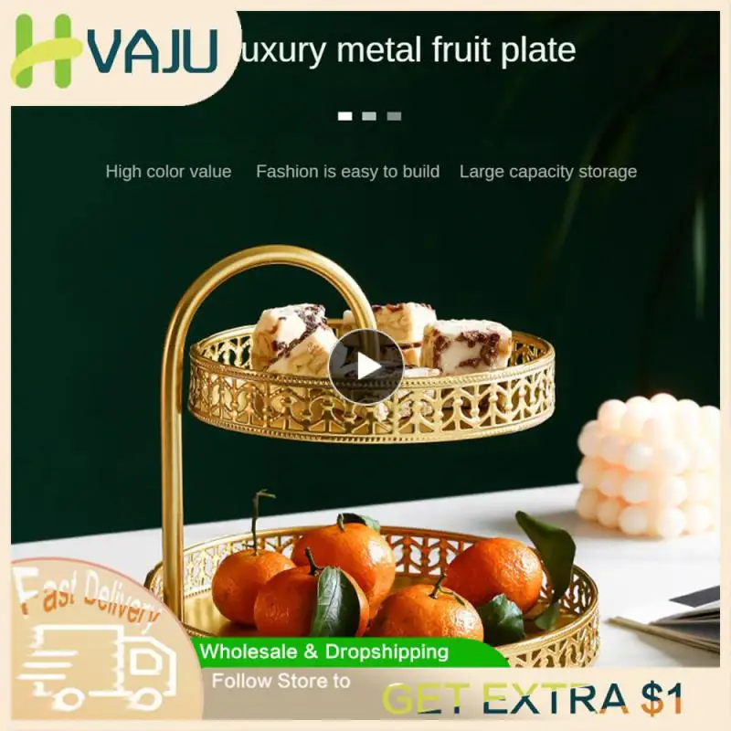 

Durable Fruit Storage Tray Will Not Damage The Desktop Support Stability Fruit Tray European Light Luxury Texture Storage Tray