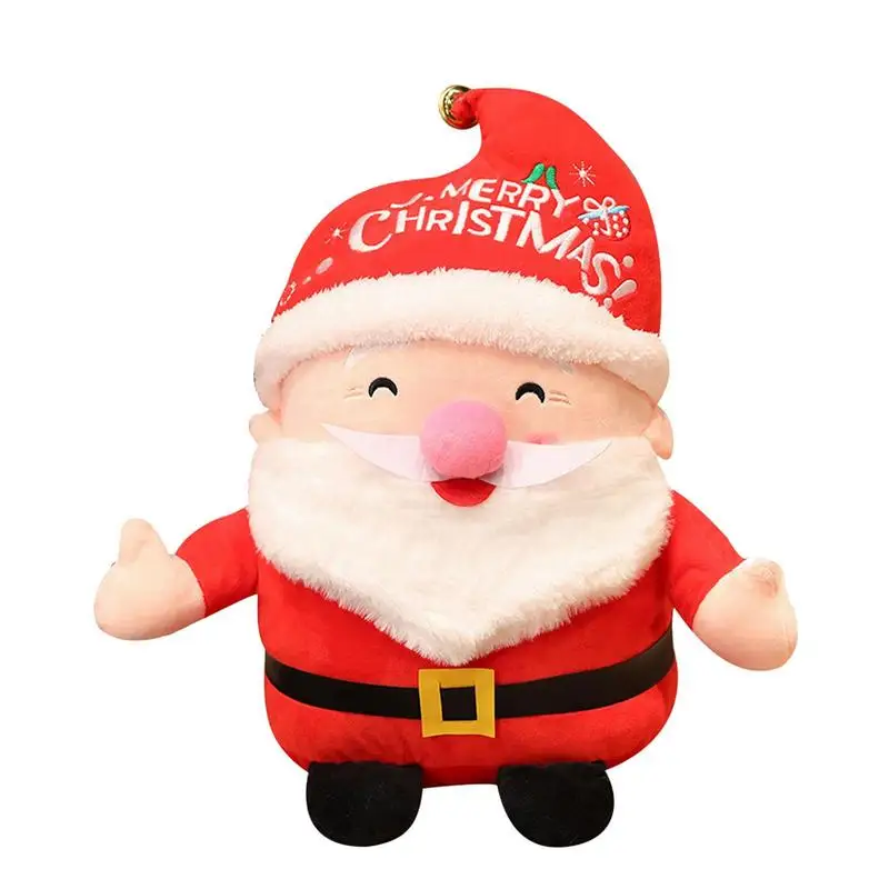 

Плюшевая игрушка Санта-Клаус, рождественские набивные куклы, рождественские тематические игрушки в форме Санты и лося, идеальный подарок д...