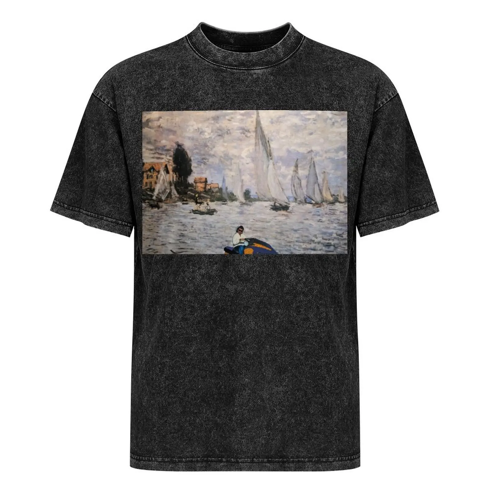 Футболка Kenny Powers Through a Monet быстросохнущая мужская футболка с синим замком в