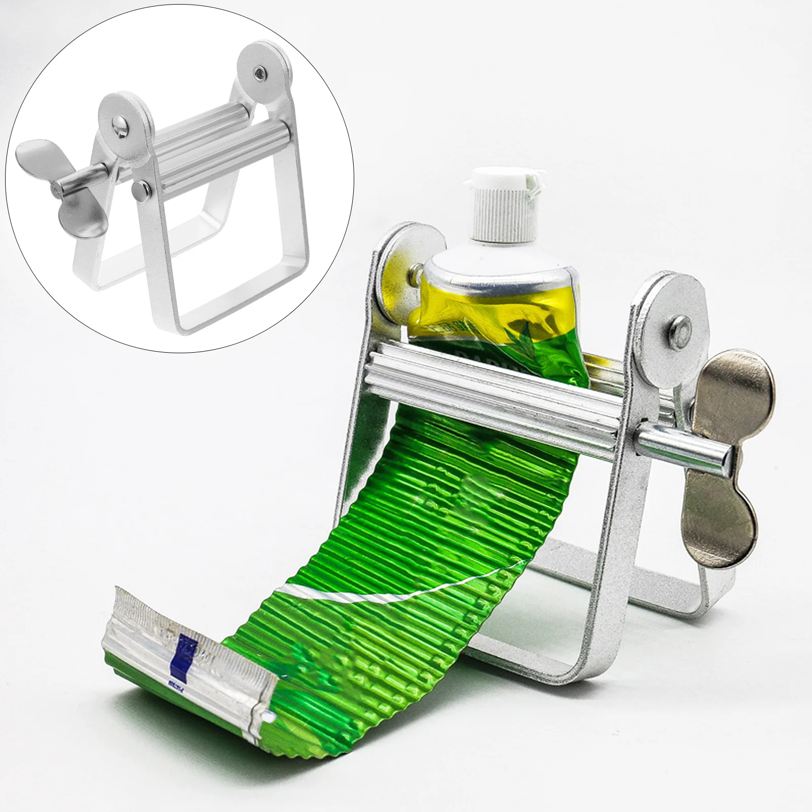 Toothpaste Tube Roller Squeezer Dispenser Children's Manual Clip Stainless Steel Juicer