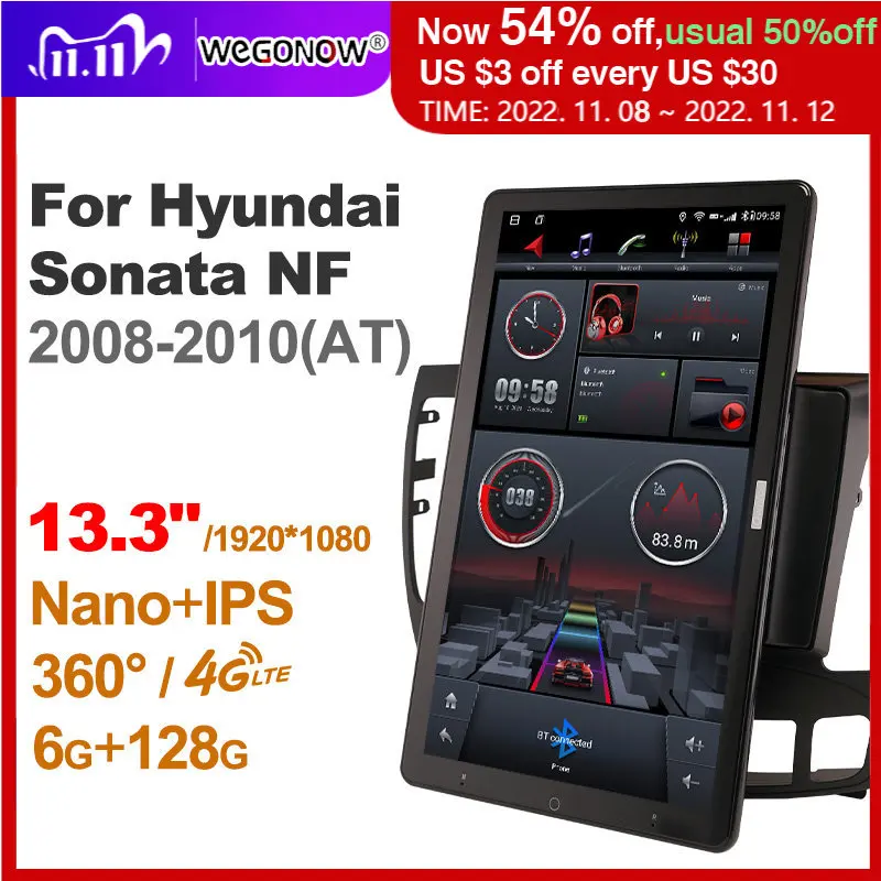 

Автомобильный радиоприемник TS10 Android10.0 Ownice для Hyundai Sonata NF 2008-2010 13,3 ''без DVD Поддержка USB быстрая зарядка Nano 1920*1080