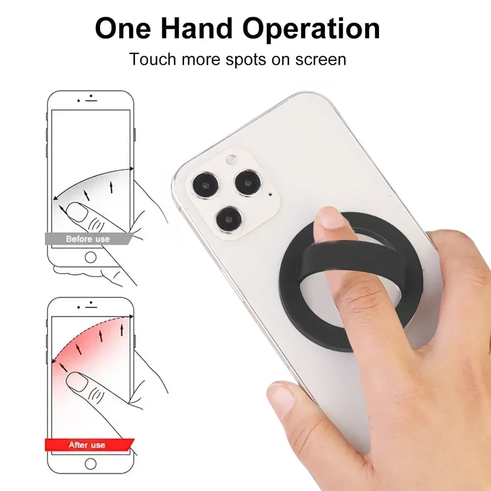 Новинка Сильный магнитный держатель-кольцо на палец Мягкие силиконовые