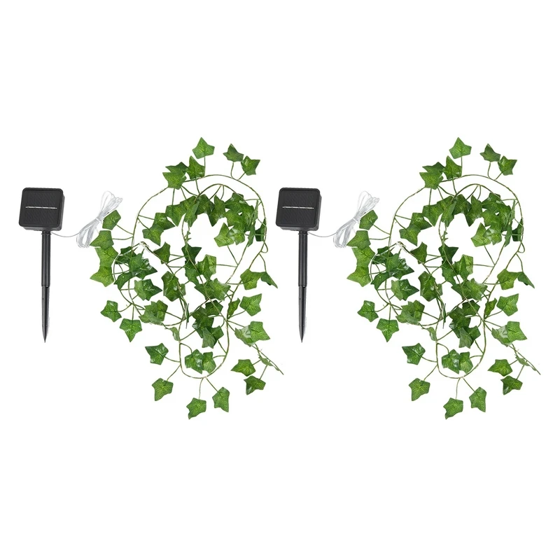 

2 шт., водонепроницаемые гирлянды из кленовых листьев, 20 светодиодов