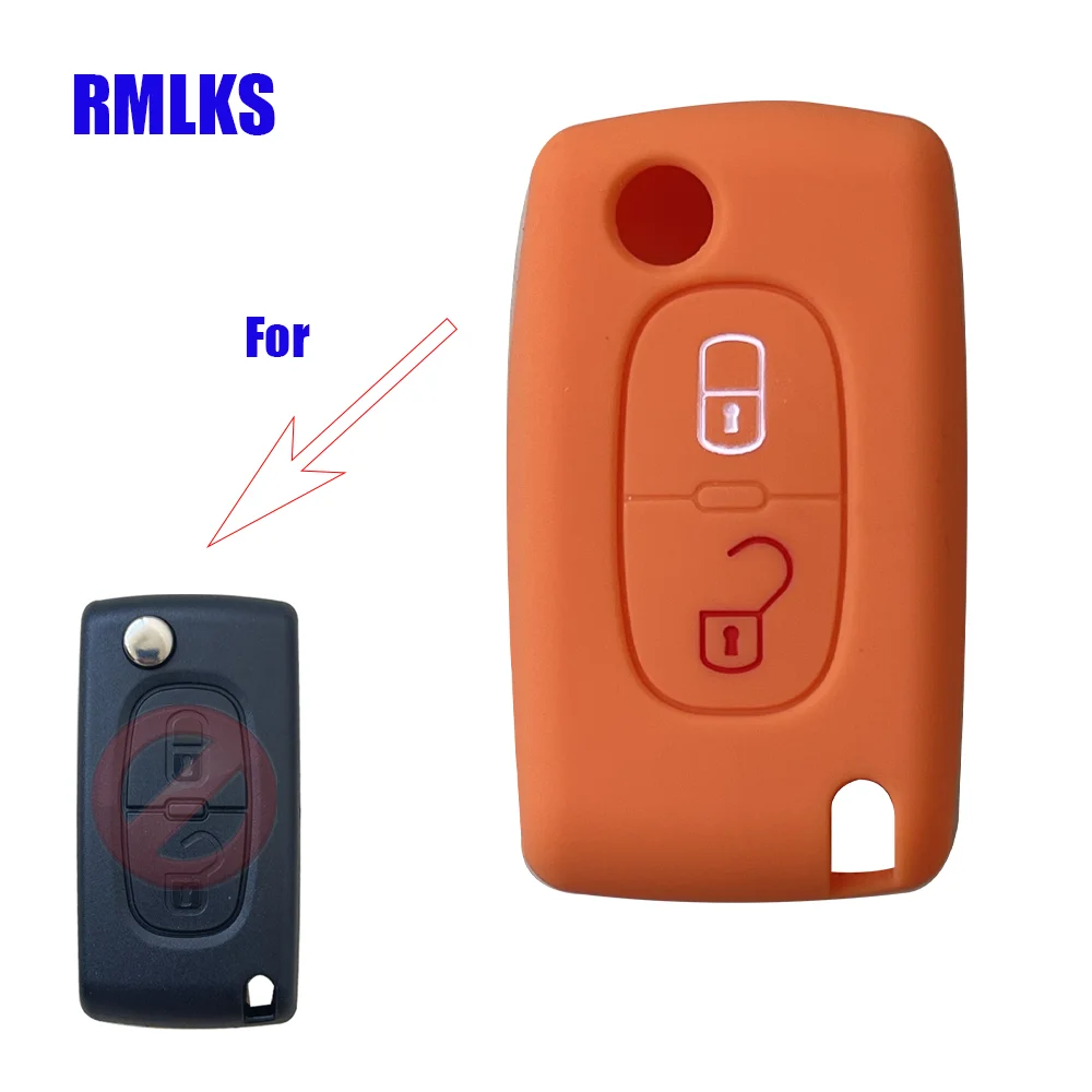 Задняя крышка с 2 кнопками для Peugeot 207 307 308 407 408 Citroen C3 C4 C4L C5 C6