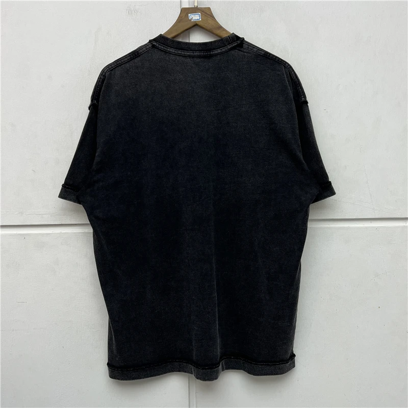 Винтажная Футболка Askyurself для мужчин и женщин высококачественная черная футболка