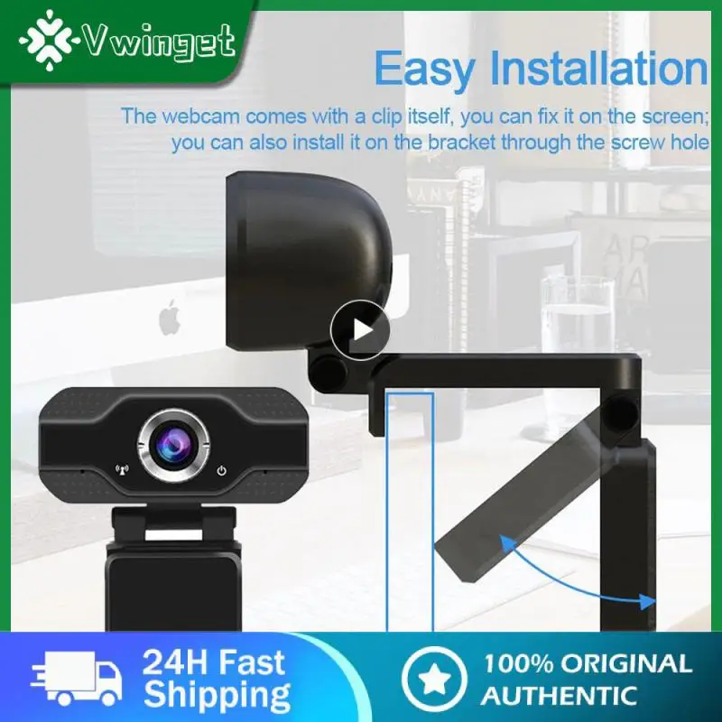 

Камера Компьютерная HD USB со встроенным микрофоном, 1080P
