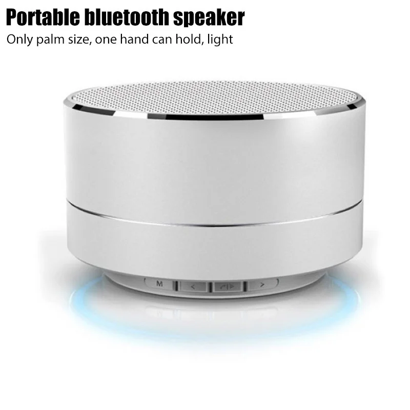 Universal Wireless Bluetooth Speaker Portable Outdoor Waterproof Noise Reducting Music Sound Box Aluminum Alloy Small Soundbar