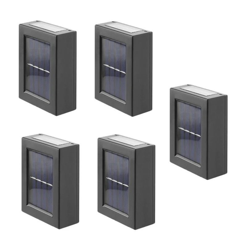 

5Pcs Solar LED Lamp Outdoor Waterproof Wall Lights Garden Balcony Landscape Decor Light Street Solar Light