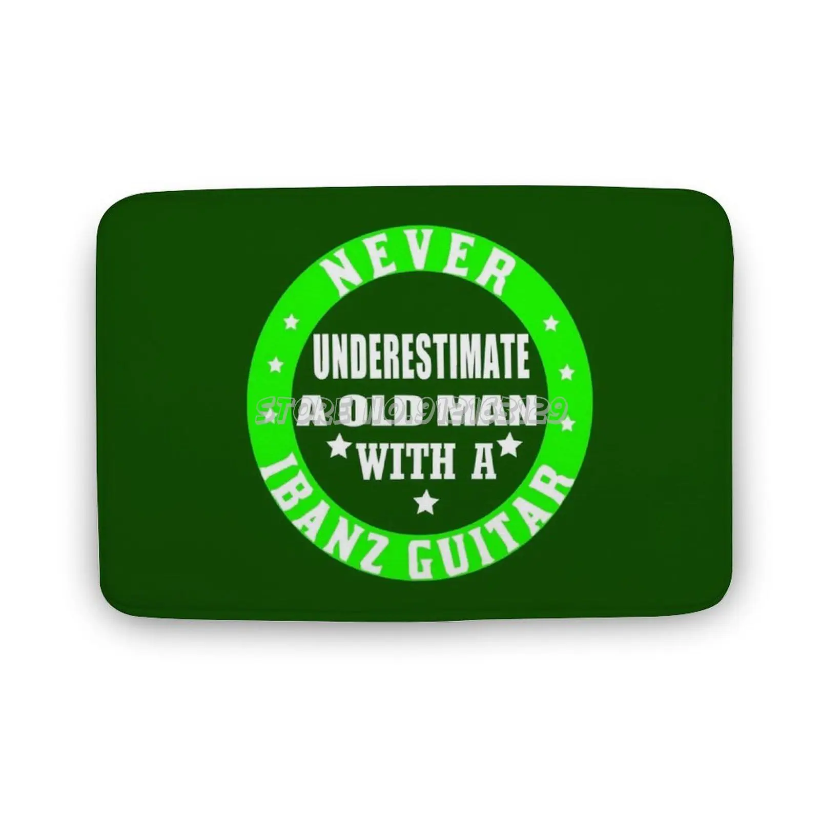 

Never Underestimate A Old Man with A Guitar Fan Floor Mat Bathroom Non-slip Floor Rugs Bars Cafes Door Mat Guitar for Men Vintag
