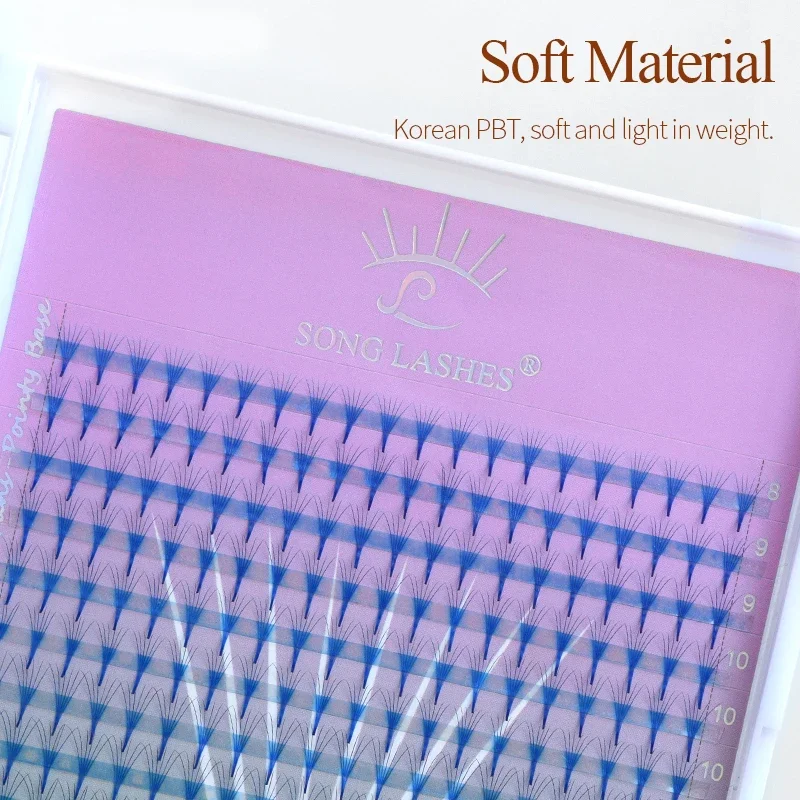 Ресницы для наращивания из меха норки с узким стержнем