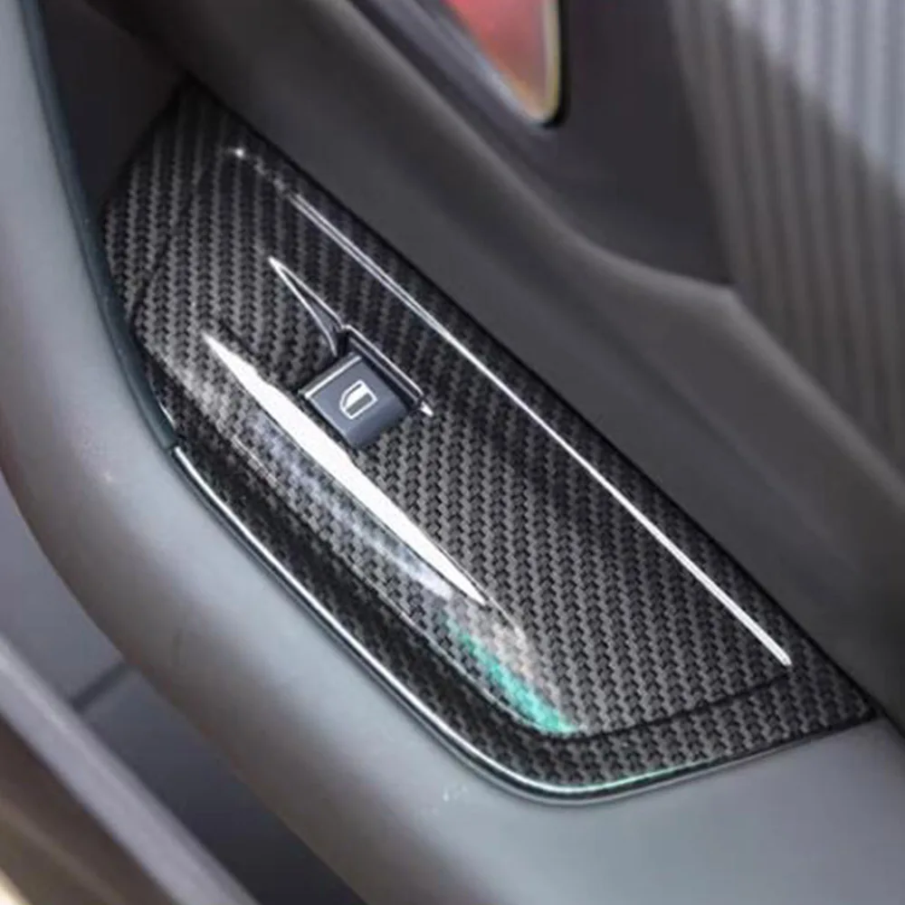 Аксессуары для Peugeot 508 GT 2019 2020 карбоновое стекло двери автомобиля переключатель