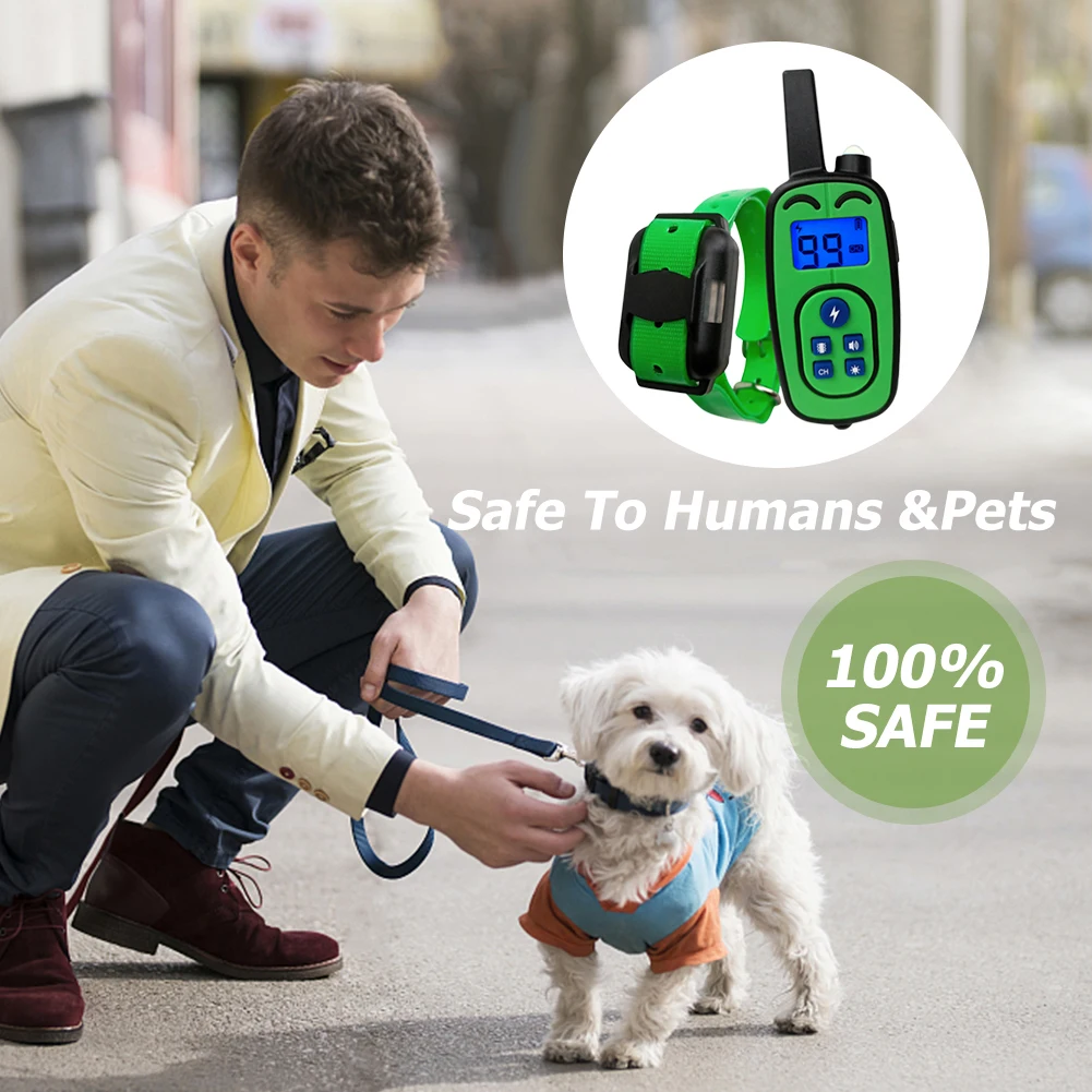 

Remote Control Stop Barking Collar Waterproof Receiver Plastic Anti Bark Collar Adjustable Vibration Static 800m Pet Accessories