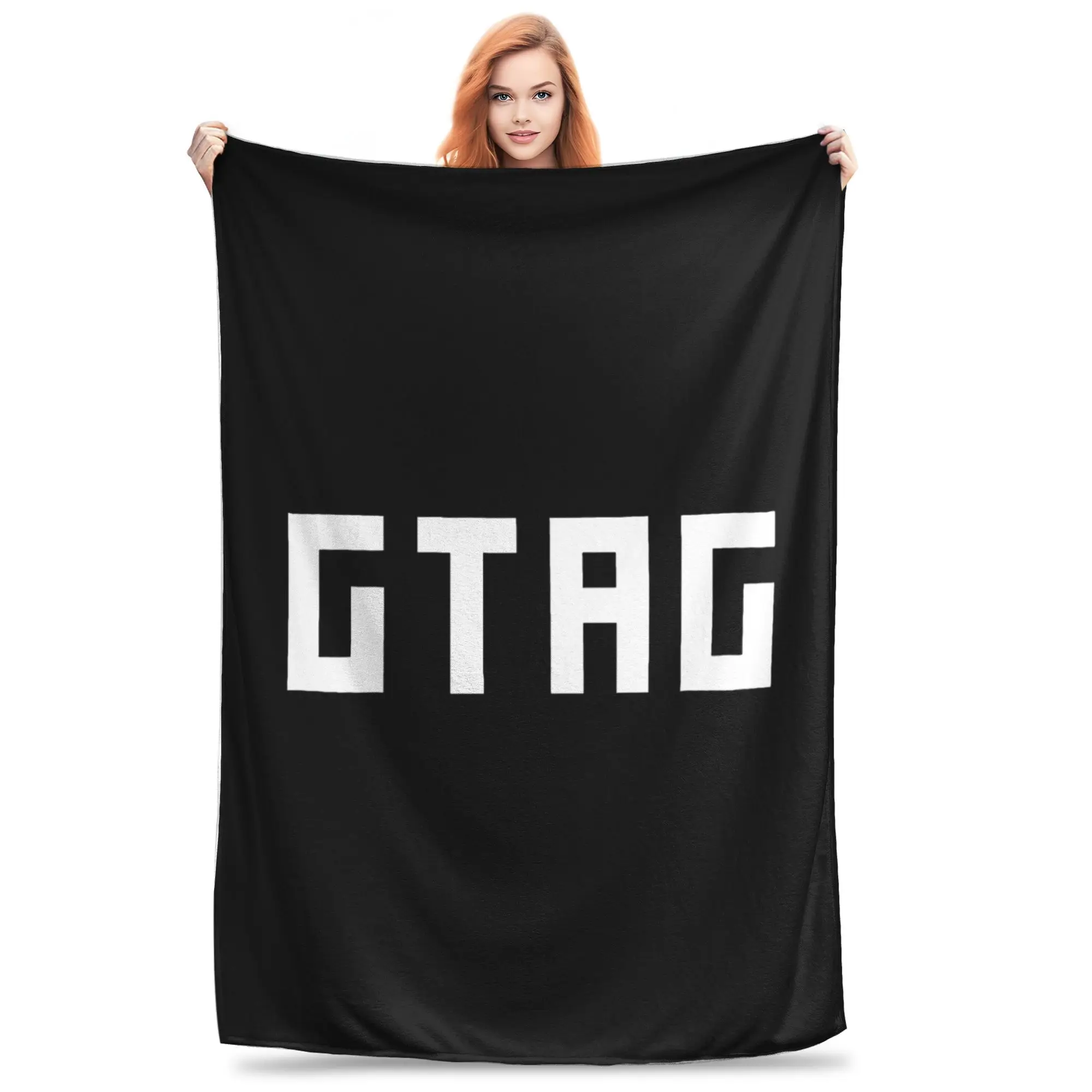 Фото Неофициальное одеяло с логотипом Gorilla Tag «GTAG», мягкое теплое фланелевое одеяло, постельное белье для кровати, гостиной, пикника, путешествия, дома №1